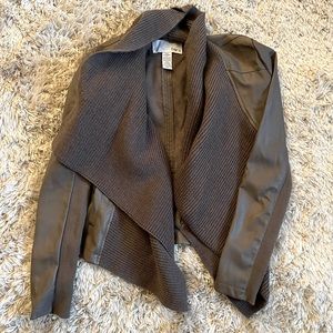 SOLD XS Grey Leather jacket
